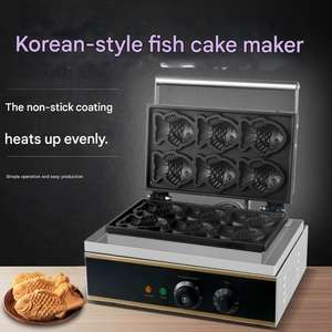 Machine à Taiyaki Électrique Professionnelle à Double Plaque – Idéale pour les Crêpes, les Snacks, les Boutiques de Petit-Déjeuner et de Desserts - Product Image 3