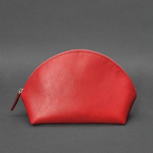 Faux Leather Eco-Friendly Recyclable Makeup Bags Custom Reusable Waterproof Curved for Organizer Women's Zipper Wide Base - Product Image 2