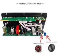 Carte d'amplificateur de puissance de subwoofer 1.1 canaux D60 50W, audio optique, 12V 24V 220V, amplificateur audio linéaire sans fil BT
