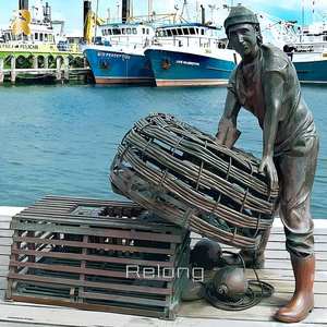<span class=keywords><strong>Escultura</strong></span> <span class=keywords><strong>de</strong></span> Bronce <span class=keywords><strong>de</strong></span> <span class=keywords><strong>Pescador</strong></span> para Decoración <span class=keywords><strong>de</strong></span> Arte Exterior, Diseño Personalizado al por Mayor - Product Image 1