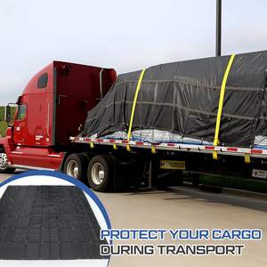 Bâche de camion plateau RipSTOP 18oz pour le transport de bois, avec rebords de 8 pieds, 1 pièce, 2 pièces, 3 pièces, bâche imperméable personnalisée, vente en gros usine - Product Image 3