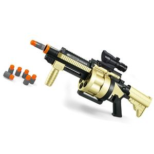 NOUVEAU M32 Soft Bomb Launcher Toy avec 6 fléchettes en mousse, pistolet <span class=keywords><strong>AirSoft</strong></span> manuel, pistolet à balles souples de tir à longue portée pour l'extérieur. - Product Image 1