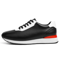 Nouveaux styles de baskets en cuir de luxe pour hommes, tendance de la mode, respirantes, antidérapantes, semelle en caoutchouc