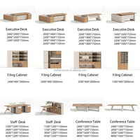 Sanxin Table de travail exécutive de conception personnalisée de luxe moderne et durable Table de bureau en bois pour ordinateur de bureau