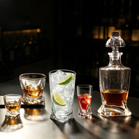 Verre à shot de luxe unique de 40 ml avec base torsadée, sans plomb, transparent, pour logo personnalisé, mini verres à whisky, tequila, vodka