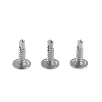 Grande vis autotaraudeuse à tête plate en acier inoxydable avec rondelle, vis autotaraudeuse à tête ronde pour tôle