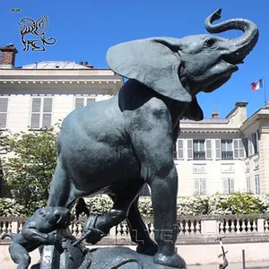 تماثيل بشكل فيل برونز ، تمثال تشهير كبير في الهواء الطلق, تماثيل على شكل حيوانات بحجم الحياة من BLVE fr للبيع