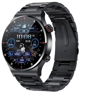 Montre connectée intelligente en acier avec écran OLED de haute qualité, prix d'usine, unisexe, QW33, suivi de la forme physique sportive, Android, réponse aux appels, boussole, IP67, nouvelle - Product Image 2