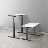 Bureau de bureau moderne à double moteur électrique, avec 3 colonnes réglables, hauteur variable, professionnel
