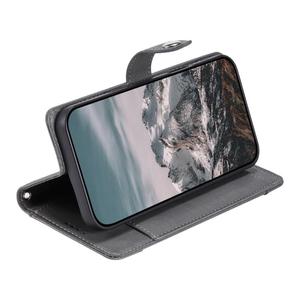 Étui portefeuille zippé en cuir végétalien texturé litchi avec dragonne pour Motorola Moto G56 5G – Prix réduit - Product Image 5