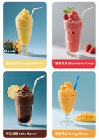 Mélange de poudre de glace pilée au goût de cola, boisson glacée commerciale, poudre de smoothie pour machine à slush