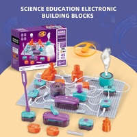 Kit de projet scientifique Samtoycn 45 pièces, jouet éducatif STEM, circuit imprimé, kit d'expériences scientifiques en physique, blocs de construction électroniques