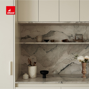 <span class=keywords><strong>Cucina</strong></span> Moderna Alland in Rovere Laccato Bianco <span class=keywords><strong>Crema</strong></span> Opaco con Isola Curva per Cucine di Lusso Contemporanee - Product Image 3