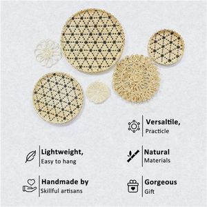 Chambre à coucher Rustica Para <span class=keywords><strong>Casa</strong></span> De Campo Cabides Grandes Plantas Em Macrame Decoracoes Nordicas Quarto Criancas Rotim Parede - Product Image 2