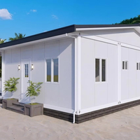Sunlit 2026 Villa Modulaire Préfabriquée de Luxe Extensible 20ft/40ft en Conteneur avec Toit en Pente et Porche, Résistante aux Ouragans