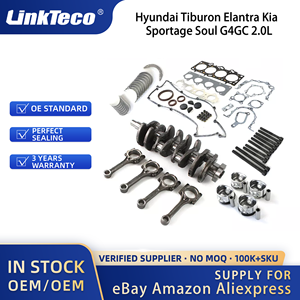 Kit de reconstruction de révision de moteur Linkteco avec vilebrequin et tiges 4 pièces pour Hyundai Tiburon Elantra Kia Sportage Soul G4GC 2.0L 2000-2012 - Product Image 2