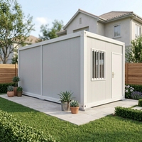 Maison conteneur modulaire préfabriquée 40 pieds, conception intégrée, bureau mobile détachable pour usage d'urgence et temporaire