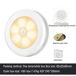 Lámpara de Inducción con Sensor de Movimiento para el Cuerpo Humano, Luz Nocturna LED a Pilas, Luz para Escaleras, Luz para Armario, Soporte para Lámpara de Inducción - Product Image 6