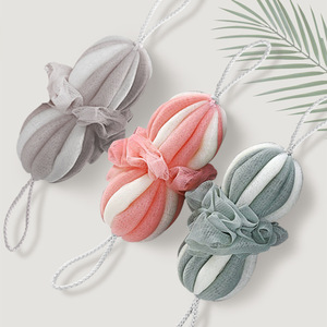 <b>Bath</b> <b>Sponge</b> Flower Microfiber <b>Bath</b> Scrubber Back Cleaner With Rope For Adults Shower Use - Product Image 1