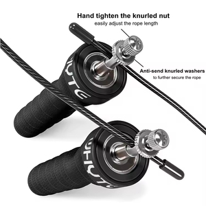 Chất lượng cao fitnesss Tốc độ nhanh <span class=keywords><strong>jump</strong></span> <span class=keywords><strong>rope</strong></span> nhôm xử lý dây có thể điều chỉnh tự khóa bỏ qua <span class=keywords><strong>Rope</strong></span> Đối với trang chủ - Product Image 4