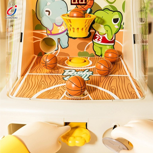 Mesin Pinball Kartun Chengji, Permainan Papan Tema Hewan, Lampu Musik, Permainan Tembak Bola Basket Plastik untuk Meja - Product Image 2