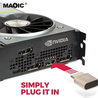 Magelei – Nouvelle Génération d'Adaptateur d'Affichage Sans Tête (Dummy Plug HDMI OEM) pour Moniteur Haute Résolution