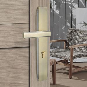 YONFIA 8202P34 poignée de porte <span class=keywords><strong>en</strong></span> alliage de zinc <span class=keywords><strong>en</strong></span> bronze antique massif sur plaque maison maison salle de bain levier poignée de porte serrure sur plaque arrière - Product Image 3