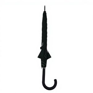 Parapluie droit manuel vert foncé personnalisé avec motif <span class=keywords><strong>Aigle</strong></span>, résistant au vent, avec poignée en J noire, idéal pour la publicité - Product Image 3