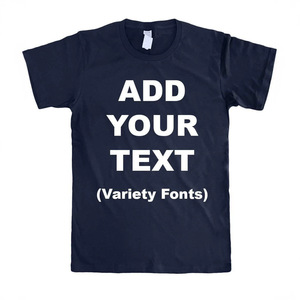 <span class=keywords><strong>T</strong></span>-<span class=keywords><strong>shirt</strong></span> personnalisable - Imprimez votre propre texte ou logo avec différentes polices, tee-<span class=keywords><strong>shirt</strong></span> décontracté en coton pour hommes et femmes - Product Image 1