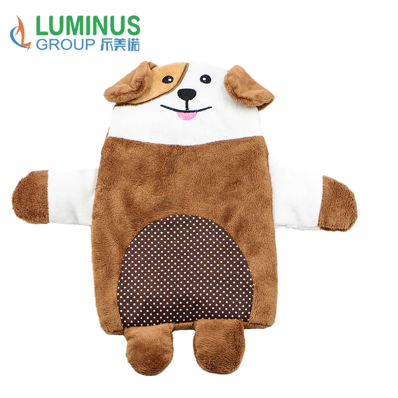 customized image cartoon animal hot water bottle bag cover for children