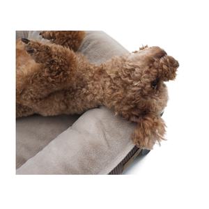 Ls Peppy Buddies Oem Aanpassen Hoge Kwaliteit Corduroy Ronde Huisdier Bed Vos Haar Pluche Hondenbed - Product Image 5