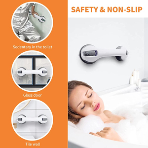 Barre d'appui de sécurité pour salle de bain et toilettes, avec ventouse à vide, pour une meilleure prise en charge et une utilisation facilitée - Product Image 2