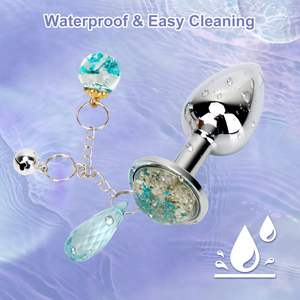 الأزواج يمزح أدوات الكبار الشرج الجنس اللعب الفاخرة الفضة مجوهرات المعادن الشرج المهبل المكونات <span class=keywords><strong>ButtPlug</strong></span> للنساء الاستمناء الإناث - Product Image 3