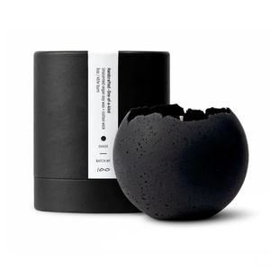 Recyclable 100% Cylinder Cardboard Kraft Black Candle Paper Tube Packaging Cardboard Round <b>Box</b> Tube With Custom Size - Product Image 3