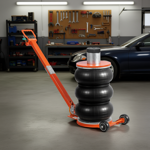 แม่แรงลม 5 ตัน แบบเหล็ก พร้อมด้ามจับยาวปรับได้ ความสูงขั้นต่ำ 12 นิ้ว สำหรับรถยนต์ซีดาน - Product Image 2