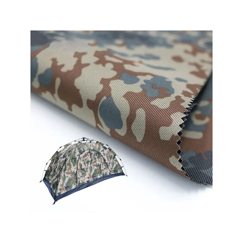 Comfortable New Design camouflage ripstop fabric polyester oxford cordura fabric 600d pvc camouflage