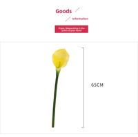 LE-365 Prix d'usine, lys calla en caoutchouc souple réaliste, tige de fleur au toucher naturel pour vase domestique et arrangement de vitrine de café