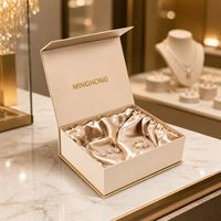 Boîte pliante magnétique de couleur personnalisée écologique, emballage de luxe haut de gamme pour bijoux, boîte cadeau