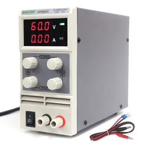 WANPTEK 60V 5A BENCH alimentatore regolabile a corrente continua, fonte di alimentazione a corrente continua, laboratorio, riparazione, scuole, DESIGN, placca, KPS605D - Product Image 1