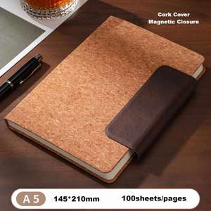 Regalos de Graduación Ecológicos, Cuaderno Personalizado A5 de Bambú y Corcho con Bolígrafo de Gel para Regalos de Bienvenida y Clientes - Product Image 3