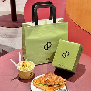 ถุงกระดาษเคลือบแว็กซ์กันไขมันสำหรับเบเกอรี่ คุกกี้ ขนมขบเคี้ยว เฟรนช์ฟรายส์ พิมพ์โลโก้ได้ สีขาว เกรดอาหาร - Product Image 2