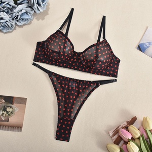 New Phong Cách Pháp Sexy Tình Yêu Lưới Rỗng Tinh Khiết Thoáng Khí Mềm Thép Vòng Siêu Mỏng Đồ Lót Phù Hợp Với - Product Image 6