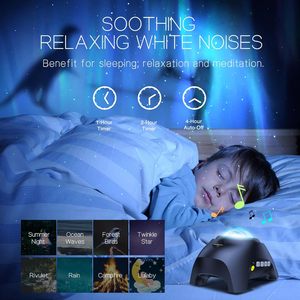 Proyector de Luz <span class=keywords><strong>Aurora</strong></span> LED Northern Galaxy, 33 Efectos de Luz, Control Remoto, con Altavoz de Sonidos Blancos para Dormitorio - Product Image 5