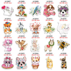 Animaux Cartoon Flatbacks Planar Resin 50 pcs/lot pour Charms DIY Hairbows Phone Craft Materials - Product Image 2