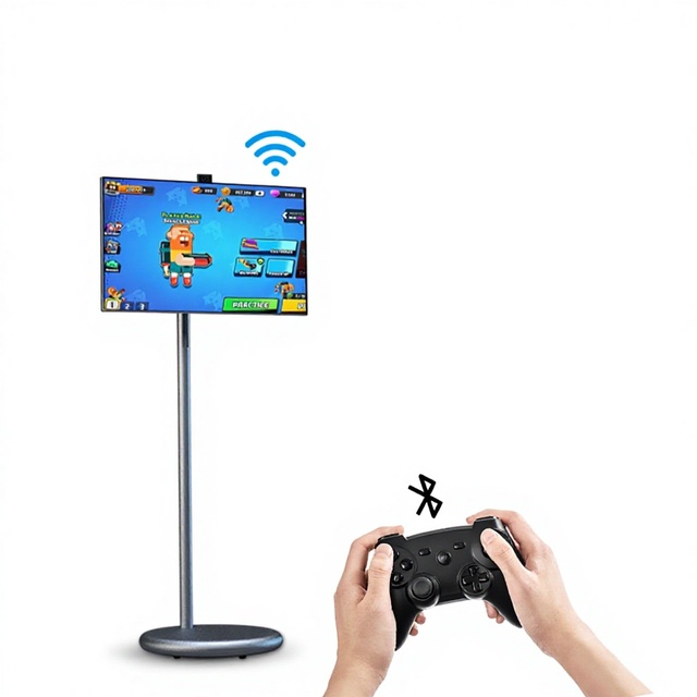 21.5 27 32 Inch Silver/Gray LED LCD Touch Screen Wi-Fi 1920x1080 Android 12.0 System Removable Incell Smart TV 8+128G/6+128G