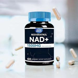 OEM/ODM Capsules de soutien immunitaire stimulant l'énergie 60 unités <span class=keywords><strong>2</strong></span> capsules par jour 1500 mg de resvératrol NAD+ liposome - Product Image 2