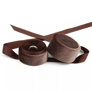 Gift Packing Box Slide Paper <b>Velvet</b> Elegant Drum Display <b>Storage</b> Case Earrings Ring Pendant Bracelet Jewelry Holder <b>Boxes</b> - Product Image 4