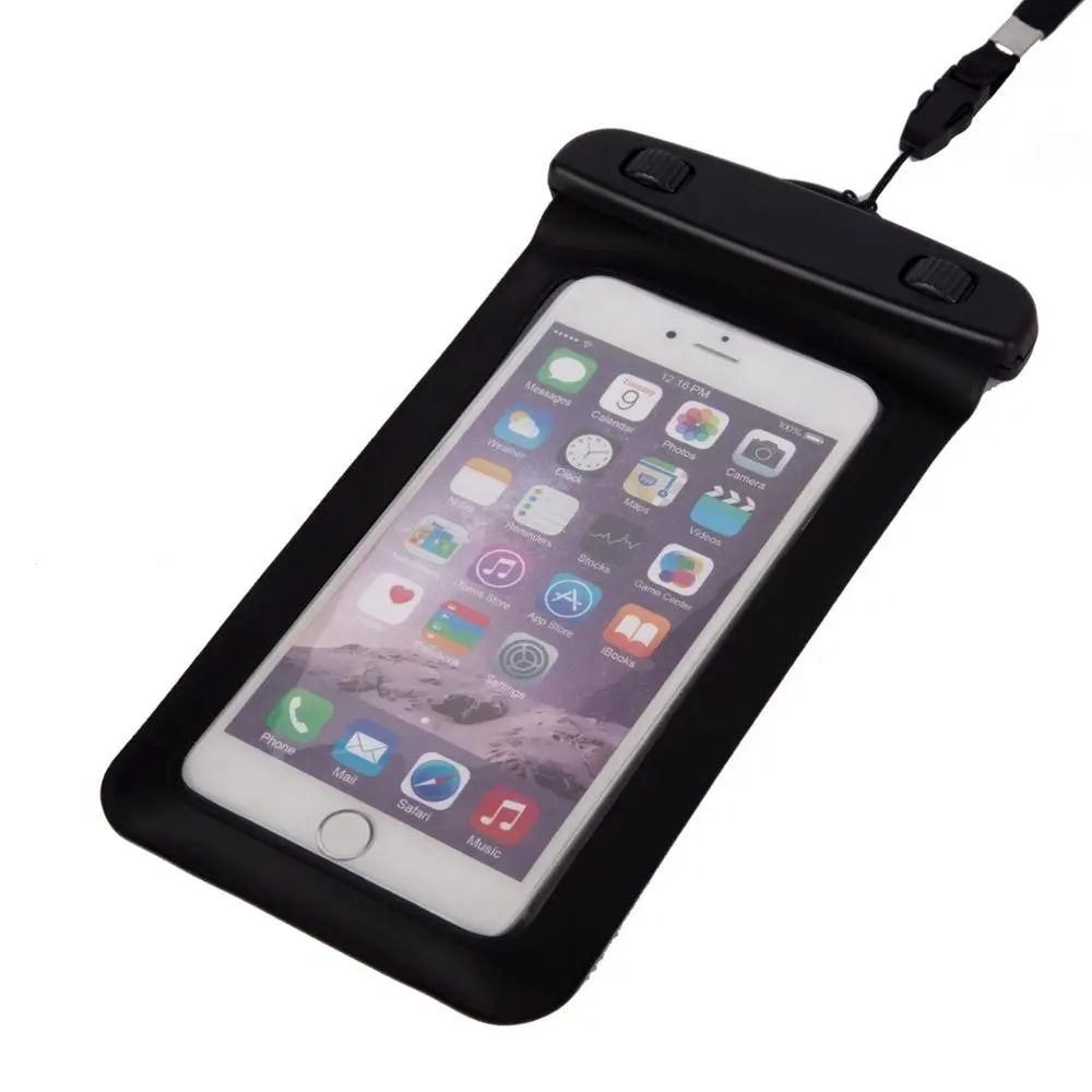 Factory wholesale mobile phone case pouch swimming waterproof phone bag for diving floating