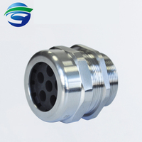 IP68 CE M/PG/G/NPT fileté anti-déflagrant Six trous en acier inoxydable presse-étoupe connecteur étanche