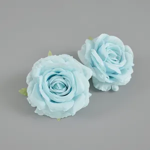 Arrangement floral artificiel tête de fleur en soie Rose pour mariage décoration de fête à la maison panneau de fleur